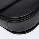 Burberrys Shoulder Bag Leather Gold Black Auth BA5110-11