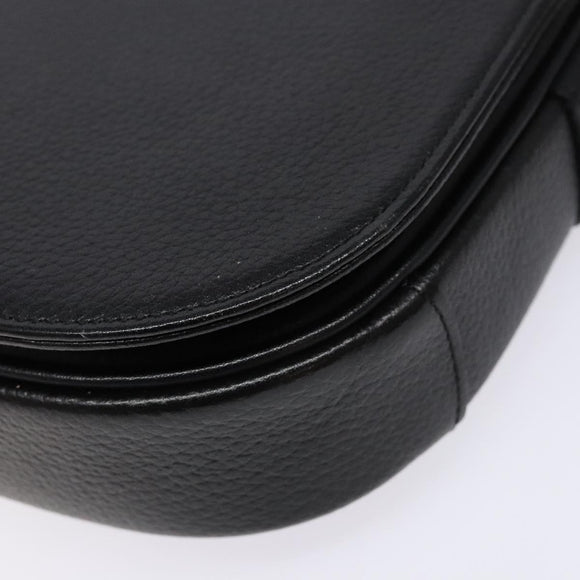 Burberry Umhängetasche Leder Gold Schwarz Auth BA5110