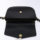 Burberrys Shoulder Bag Leather Gold Black Auth BA5110-15