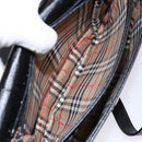 Burberrys Shoulder Bag Leather Gold Black Auth BA5110-19