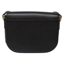 Burberrys Shoulder Bag Leather Gold Black Auth BA5110-3