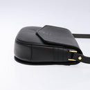 Burberrys Shoulder Bag Leather Gold Black Auth BA5110-4