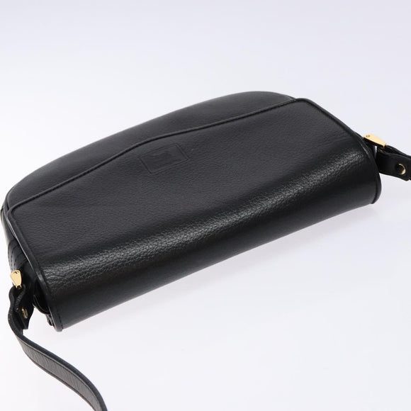 Burberry Umhängetasche Leder Gold Schwarz Auth BA5110