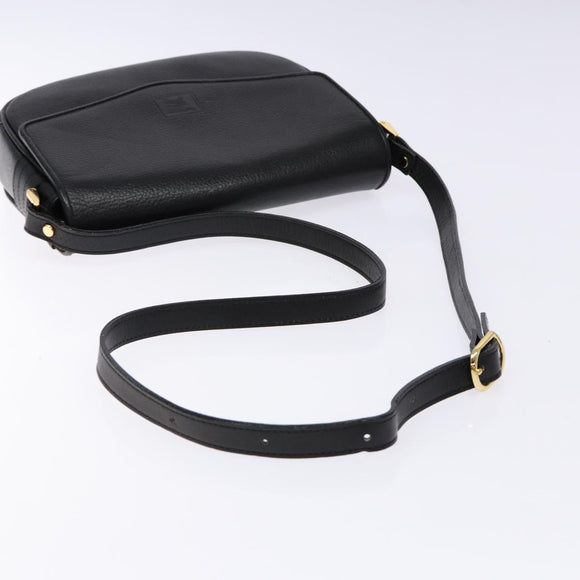 Burberry Umhängetasche Leder Gold Schwarz Auth BA5110