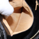 GIVENCHY Shoulder Bag Leather Gold Black Auth BA5111-12