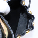 GIVENCHY Shoulder Bag Leather Gold Black Auth BA5111-21