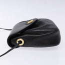 GIVENCHY Shoulder Bag Leather Gold Black Auth BA5111-4
