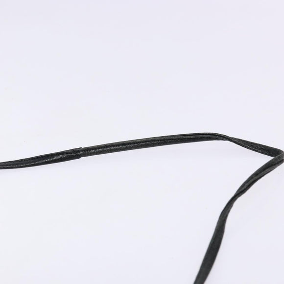 GIVENCHY Shoulder Bag Leather Gold Black Auth BA5111