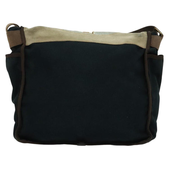 DOLCE&GABBANA Shoulder Bag Canvas Navy Auth BA5112