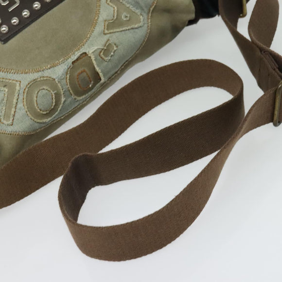 DOLCE&GABBANA Shoulder Bag Canvas Navy Auth BA5112