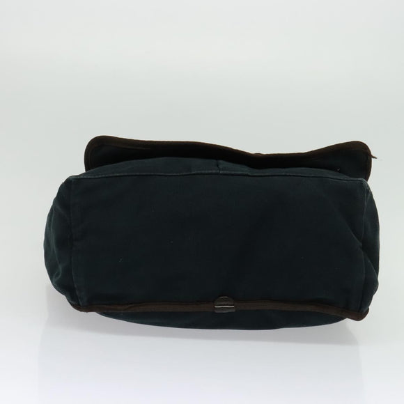 DOLCE&GABBANA Shoulder Bag Canvas Navy Auth BA5112