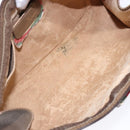GUCCI GG Supreme Web Sherry Line Clutch Bag PVC Beige Gold 89 01 033 Auth BA5113-14