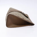 GUCCI GG Supreme Web Sherry Line Clutch Bag PVC Beige Gold 89 01 033 Auth BA5113-4