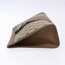 GUCCI GG Supreme Web Sherry Line Clutch Bag PVC Beige Gold 89 01 033 Auth BA5113-5