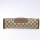 GUCCI GG Supreme Web Sherry Line Clutch Bag PVC Beige Gold 89 01 033 Auth BA5113-7
