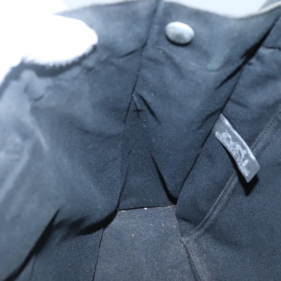 HERMES Fourre Tout MM Hand Bag Canvas Black Auth BA5114