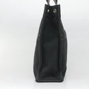 HERMES Fourre Tout MM Hand Bag Canvas Black Auth BA5114-4