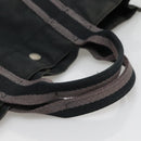 HERMES Fourre Tout MM Hand Bag Canvas Black Auth BA5114-7