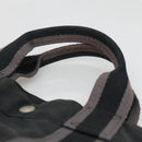 HERMES Fourre Tout MM Hand Bag Canvas Black Auth BA5114-8