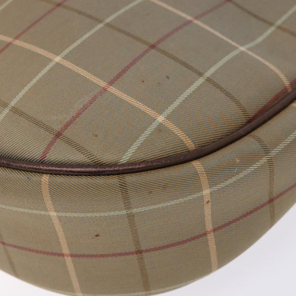 Burberrys Nova Check Shoulder Bag Canvas Beige Auth BA5115