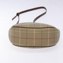 Burberrys Nova Check Shoulder Bag Canvas Beige Auth BA5115-9