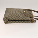 GUCCI GG Supreme Sherry Line Tote Bag PVC 2Set Beige Navy Auth BA5125-13