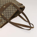 GUCCI GG Supreme Sherry Line Tote Bag PVC 2Set Beige Navy Auth BA5125-14