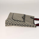 GUCCI GG Supreme Sherry Line Tote Bag PVC 2Set Beige Navy Auth BA5125-5