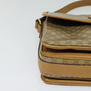 CELINE Macadam Canvas Shoulder Bag PVC Brown Gold Auth BA513-9