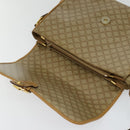 CELINE Macadam Canvas Shoulder Bag PVC Brown Gold Auth BA513-18