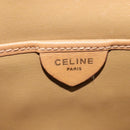 CELINE Macadam Canvas Shoulder Bag PVC Brown Gold Auth BA513-19