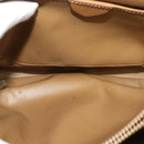 CELINE Macadam Canvas Shoulder Bag PVC Brown Gold Auth BA513-10