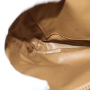 CELINE Macadam Canvas Shoulder Bag PVC Brown Gold Auth BA513-21