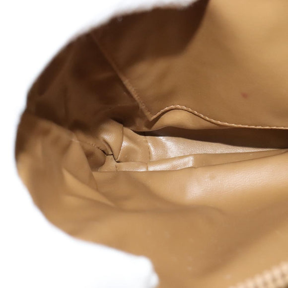 CELINE Macadam Canvas Shoulder Bag PVC Brown Gold Auth BA513