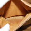 CELINE Macadam Canvas Shoulder Bag PVC Brown Gold Auth BA513-11