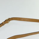 CELINE Macadam Canvas Shoulder Bag PVC Brown Gold Auth BA513-8