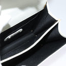 FENDI Shoulder Bag Leather White Silver Auth BA5134-18