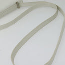 FENDI Shoulder Bag Leather White Silver Auth BA5134-7