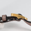 FENDI Chameleon Shoulder Bag Leather Pink Gold Auth BA5136-10