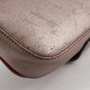 FENDI Chameleon Shoulder Bag Leather Pink Gold Auth BA5136-15