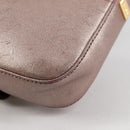FENDI Chameleon Shoulder Bag Leather Pink Gold Auth BA5136-16