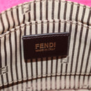 FENDI Chameleon Shoulder Bag Leather Pink Gold Auth BA5136-21