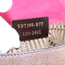 FENDI Chameleon Shoulder Bag Leather Pink Gold Auth BA5136-26