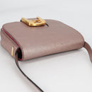 FENDI Chameleon Shoulder Bag Leather Pink Gold Auth BA5136-6