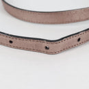 FENDI Chameleon Shoulder Bag Leather Pink Gold Auth BA5136-8