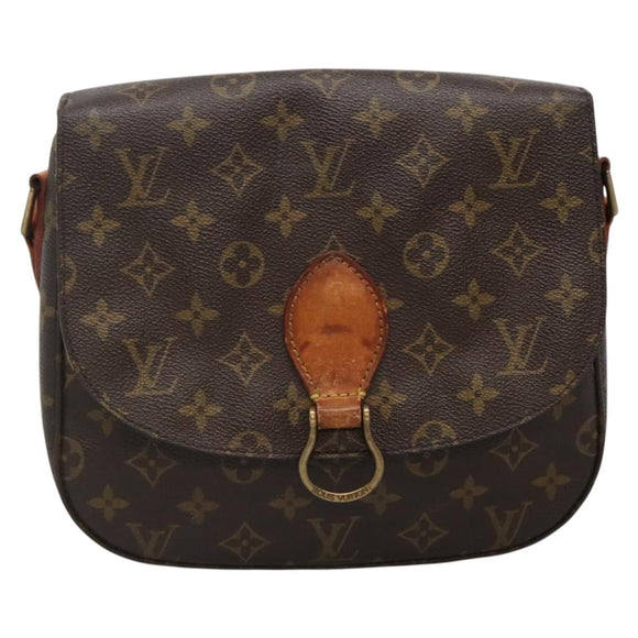 LOUIS VUITTON Monogram Saint Cloud GM Shoulder Bag M51242 LV Auth BA5140