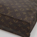 LOUIS VUITTON Monogram Sac Plat Hand Bag M51140 LV Auth BA5143-10