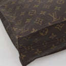 LOUIS VUITTON Monogram Sac Plat Hand Bag M51140 LV Auth BA5143-11