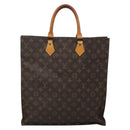LOUIS VUITTON Monogram Sac Plat Hand Bag M51140 LV Auth BA5143-3