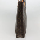 LOUIS VUITTON Monogram Sac Plat Hand Bag M51140 LV Auth BA5143-4